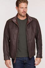 Load image into Gallery viewer, Barcelona Lambskin Leather Jacket