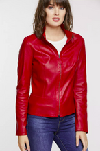 Load image into Gallery viewer, Nicky Reversible Goatskin Suede Leather Jacket