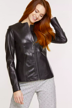 Load image into Gallery viewer, Alessandra Italian Lambskin Leather Jacket