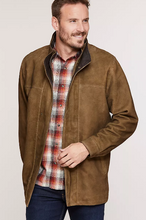 Load image into Gallery viewer, Corbin Goatskin Suede Leather Coat with Removable Quilted Lining