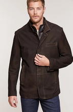 Load image into Gallery viewer, Steven Goatskin Suede Leather Blazer Jacket