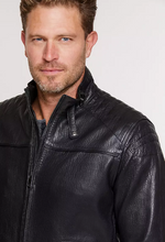 Load image into Gallery viewer, Zane Italian Lambskin Leather Moto Jacket