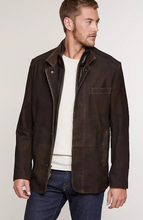 Load image into Gallery viewer, Steven Goatskin Suede Leather Blazer Jacket