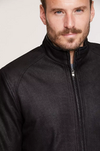 Load image into Gallery viewer, Zachary Embossed Italian Lambskin Leather Jacket