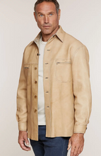 Load image into Gallery viewer, Chase Reversible Lambskin Leather Shirt Jacket - Tall (40L - 48L)