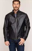 Load image into Gallery viewer, Caleb Reversible Italian Lambskin Suede Moto Jacket