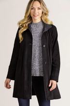 Load image into Gallery viewer, Sophie Lambskin Suede Leather Swing Coat