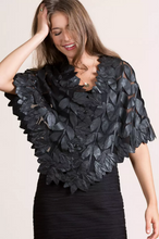 Load image into Gallery viewer, Paradise Floral Lambskin Leather Cape