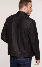 Load image into Gallery viewer, Zachary Embossed Italian Lambskin Leather Jacket