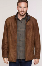 Load image into Gallery viewer, Simon Italian Lambskin Leather Car Coat