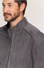 Load image into Gallery viewer, Caleb Reversible Italian Lambskin Suede Moto Jacket