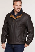 Load image into Gallery viewer, Romano Leather Jacket - Big &amp; Tall (48L-52L)