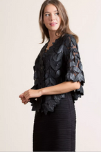 Load image into Gallery viewer, Paradise Floral Lambskin Leather Cape