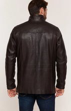 Load image into Gallery viewer, Reynolds Italian Lambskin Leather Car Coat