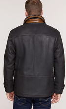 Load image into Gallery viewer, Jack Frost Leather Coat with Spanish Merino Shearling Lining - Big &amp; Tall (48L-52L)