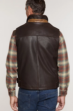 Load image into Gallery viewer, Traveler Leather Vest - Big (48 - 52)