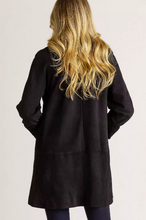 Load image into Gallery viewer, Sophie Lambskin Suede Leather Swing Coat