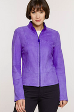 Load image into Gallery viewer, Nicky Reversible Goatskin Suede Leather Jacket