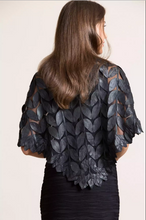 Load image into Gallery viewer, Paradise Floral Lambskin Leather Cape