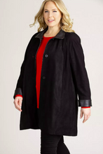 Load image into Gallery viewer, Sophie Lambskin Suede Leather Swing Coat