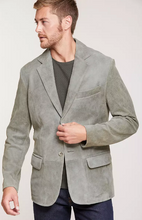 Load image into Gallery viewer, Canyon 2-Button Distressed Lambskin Leather Blazer - Tall (40L - 46L)