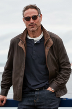 Load image into Gallery viewer, Landon Lambskin Leather Bomber Jacket