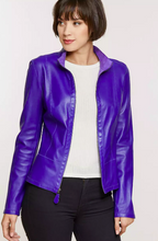 Load image into Gallery viewer, Nicky Reversible Goatskin Suede Leather Jacket