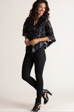 Load image into Gallery viewer, Paradise Floral Lambskin Leather Cape