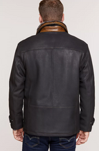 Load image into Gallery viewer, Jack Frost Leather Coat with Spanish Merino Shearling Lining