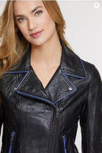 Load image into Gallery viewer, Brooklyn Italian Lambskin Leather Moto Jacket