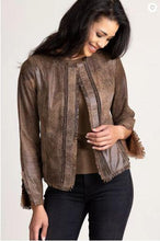 Load image into Gallery viewer, Darcy Distressed Italian Lambskin Leather Jacket