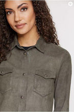 Load image into Gallery viewer, Arden Italian Lambskin Suede Shirt Jacket