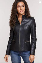 Load image into Gallery viewer, Katie Nappa Lambskin Leather Jacket