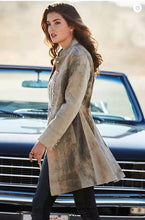 Load image into Gallery viewer, Zena New Zealand Lambskin Leather Frock Coat