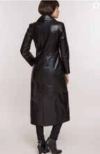 Load image into Gallery viewer, Hazel Full-Length Italian Lambskin Leather Coat