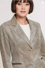 Load image into Gallery viewer, Francesca Embossed Italian Lambskin Leather Blazer