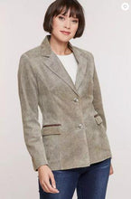 Load image into Gallery viewer, Francesca Embossed Italian Lambskin Leather Blazer