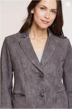 Load image into Gallery viewer, Tara Italian Lambskin Suede Blazer