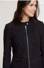 Load image into Gallery viewer, Hailey Goatskin Suede Moto Jacket