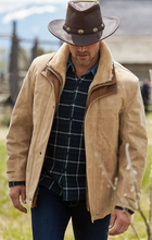 Load image into Gallery viewer, Jack Frost Italian Calfskin Leather Coat with Spanish Merino Shearling Lining