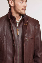 Load image into Gallery viewer, Montreaux Moroccan Lambskin Leather Blazer
