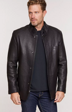 Load image into Gallery viewer, Steven Lambskin Leather Blazer Jacket