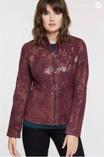 Load image into Gallery viewer, Sasha Reversible Italian Lambskin Suede Leather Jacket