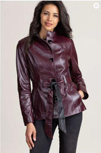Load image into Gallery viewer, Tribeca Spanish Lambskin Leather Coat