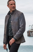 Load image into Gallery viewer, Dorian Two-Tone Textured Italian Lambskin Leather Blazer