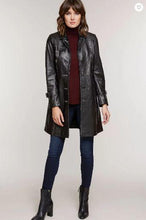 Load image into Gallery viewer, Mia Italian Lambskin Leather Coat