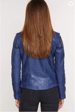 Load image into Gallery viewer, Azura Washed Lambskin Leather Jacket