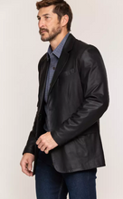 Load image into Gallery viewer, Coltrane Lambskin Leather Blazer