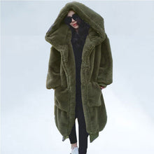 Load image into Gallery viewer, Winter Faux Fur Coat Women