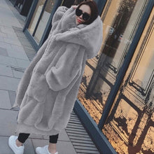 Load image into Gallery viewer, Winter Faux Fur Coat Women
